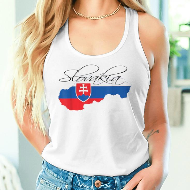 Slovakia Slovak Maps Slovakia Flag For Women Tank Top Frauen Geschenke für Sie