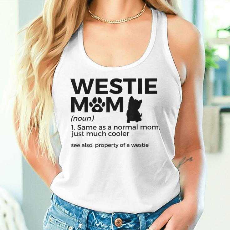 Westie Mom West Highland Terrier Property Of A Westie Tank Top Frauen Geschenke für Sie