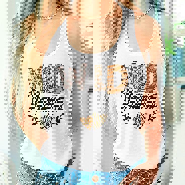 Wild Mama Birthday Family Mom Safari Zoo Jungle Animals Women Tank Top Gifts for Her