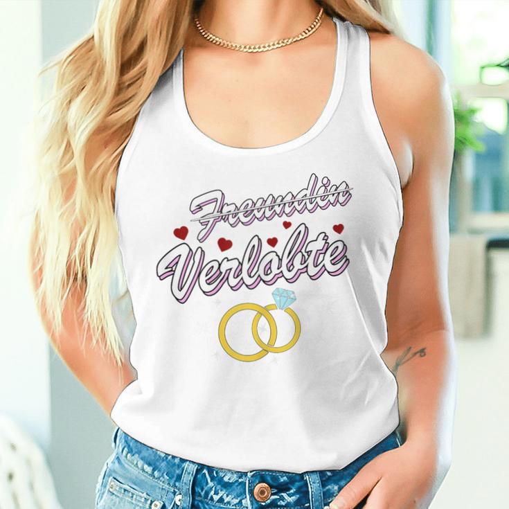 Women's Couples Engagement Partner Look Girlfriend Fiancé Tank Top Frauen Geschenke für Sie