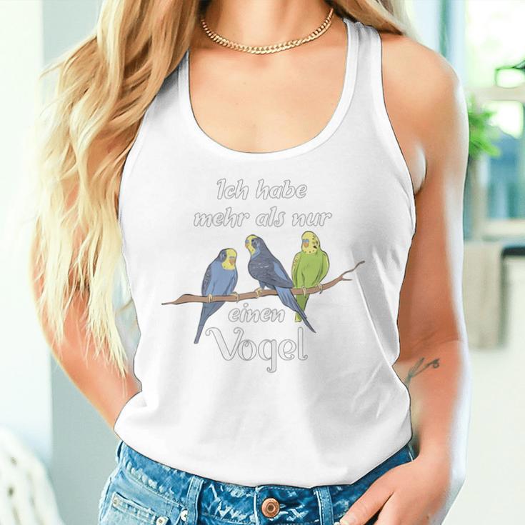 Women's Ich Habe Mehr Als Nur Einenogel Budgie Slogan Tank Top Frauen Geschenke für Sie