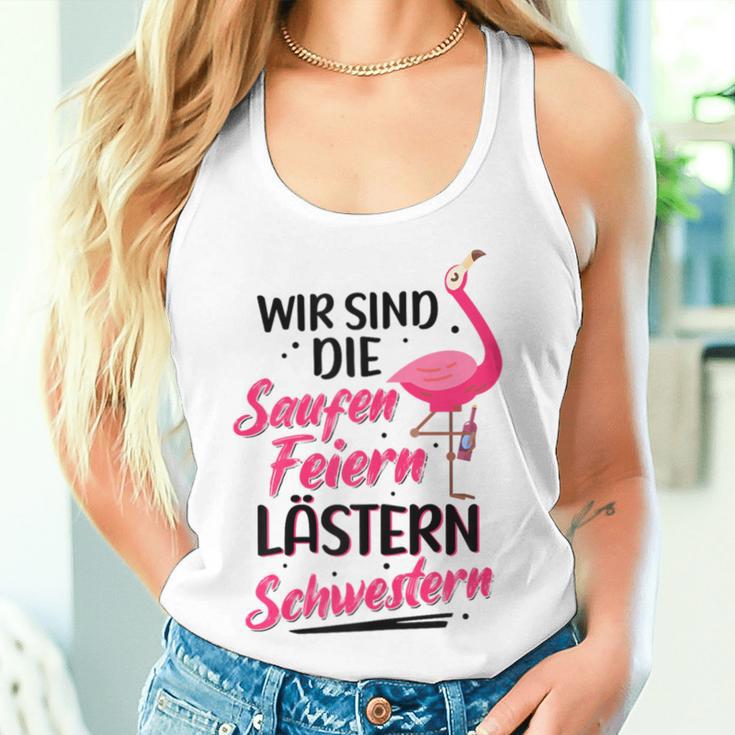 Women's Wir Sind Die Saufen Feiern Lästern Schwestern Party Saufen Tank Top Frauen Geschenke für Sie