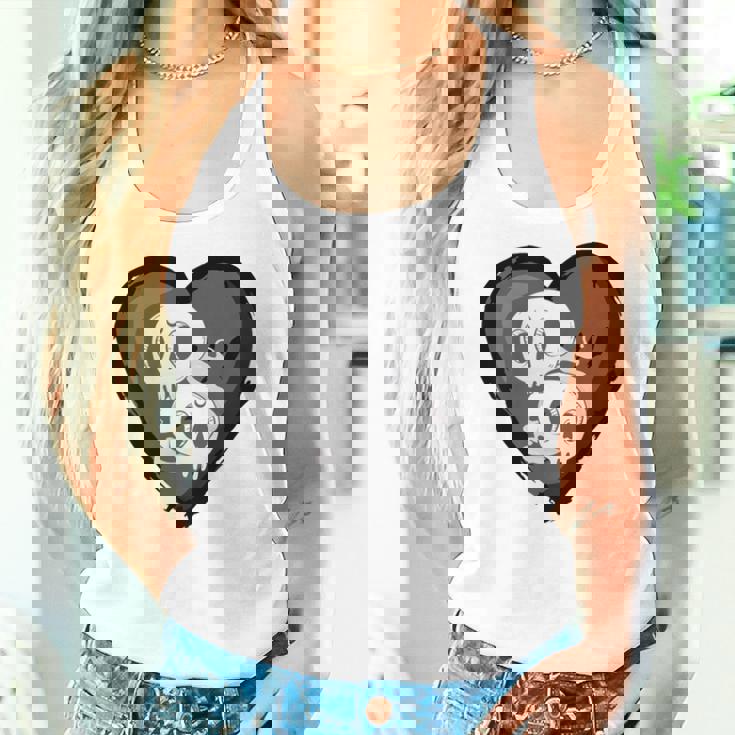 Youth Goth Kid Black Heart & Skulls Alternative Emo Boys Or Girls Women Tank Top Gifts for Her