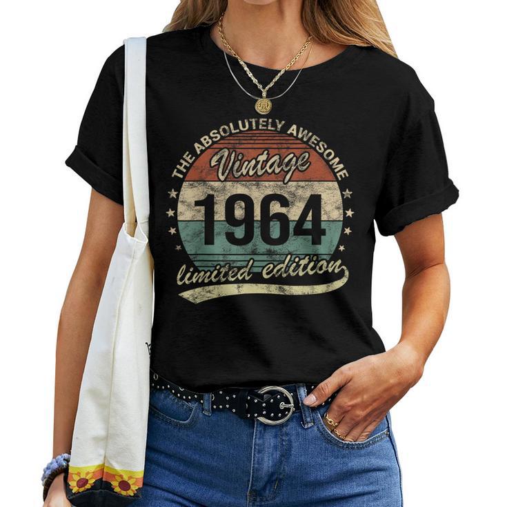 60Th Birthday Absolut Fantastischer Jahrgang 1964 Man Woman T-shirt Frauen