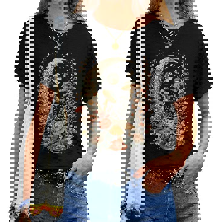 Aesthetic Goblincore And Dark Cottage Core Clothes Mushroom Women T-shirt