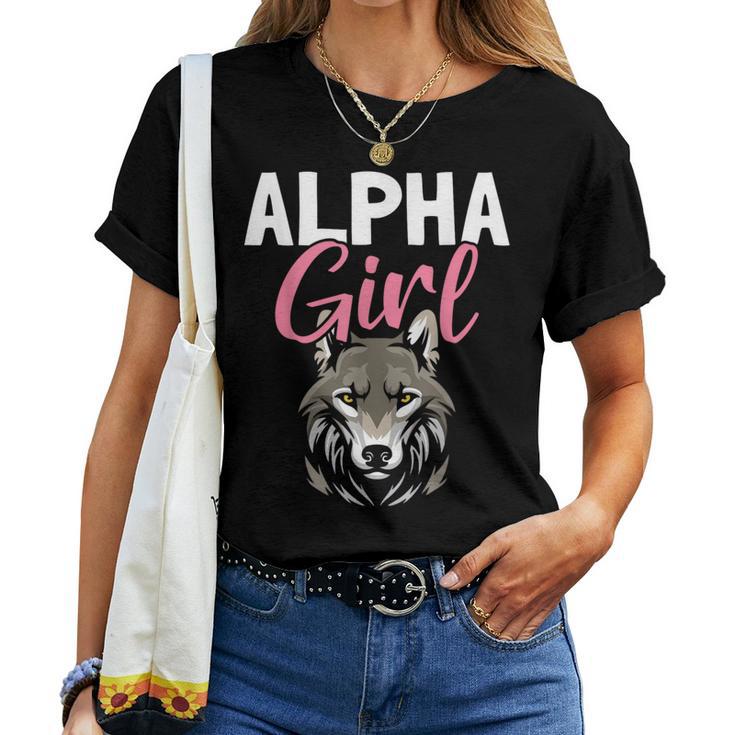 Alpha Girl Female Alpha Wolf T-shirt Frauen