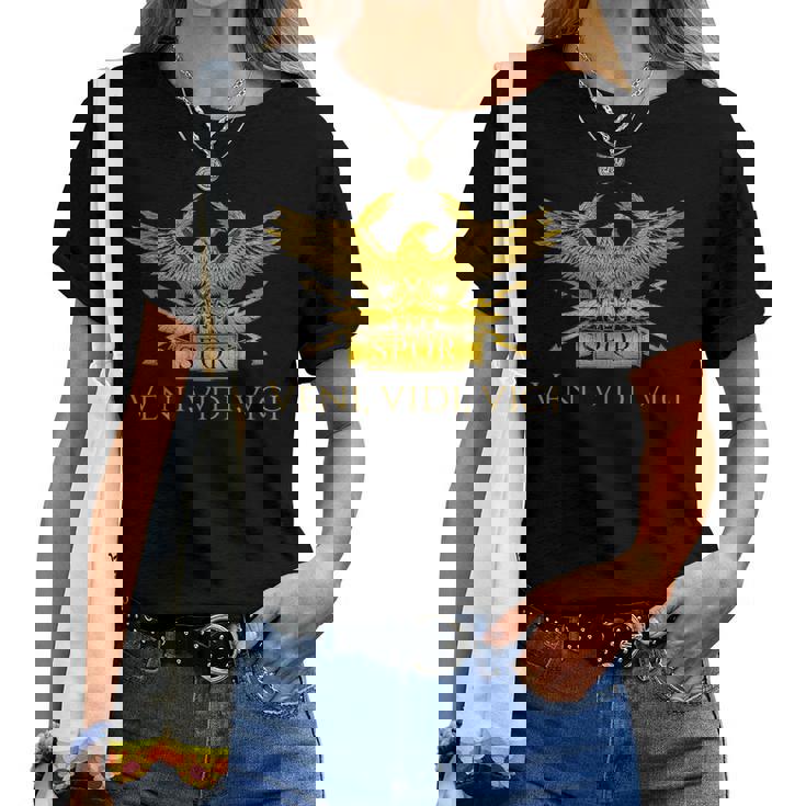 Ancient Roman Legion Eagle Julius Caesar -Eniidiici Camiseta de mujer