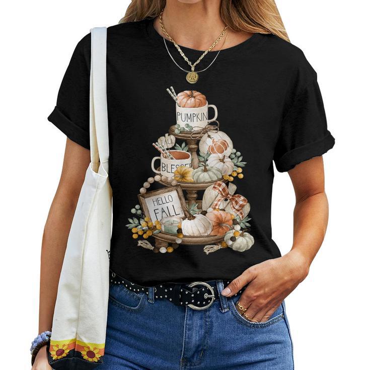 Autumn Pumpkin Motif For Christians & Gardener With Pumpkin T-shirt Frauen