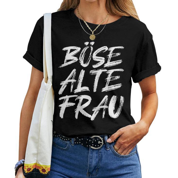 Bad Old Woman Skull T-shirt Frauen