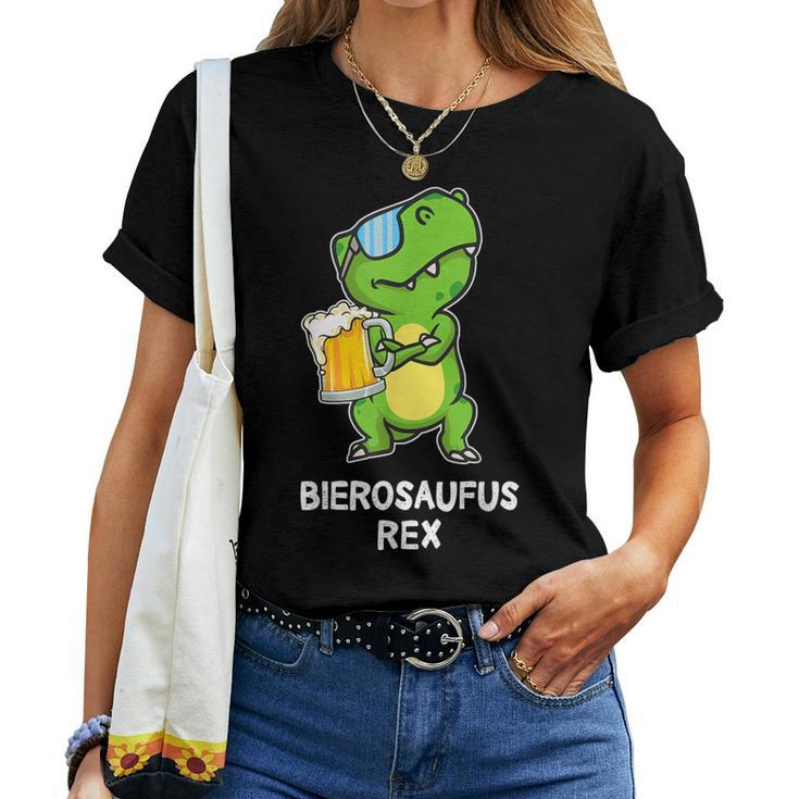 Beer Dinosaur Beer Dinosaurus Rex Sauf Beer Beer Drinker T-shirt Frauen