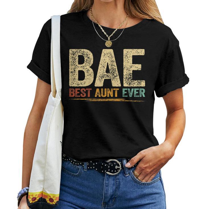 Best Aunt Ever Retro Aunt Auntie Camiseta de mujer