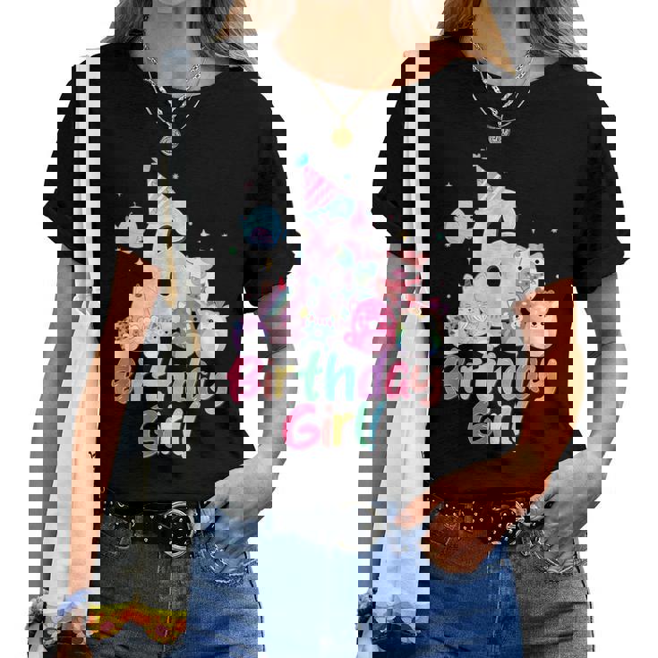 Birthday Girl 6Th Birthday Squish Squad Mallow Girls Women T-shirt