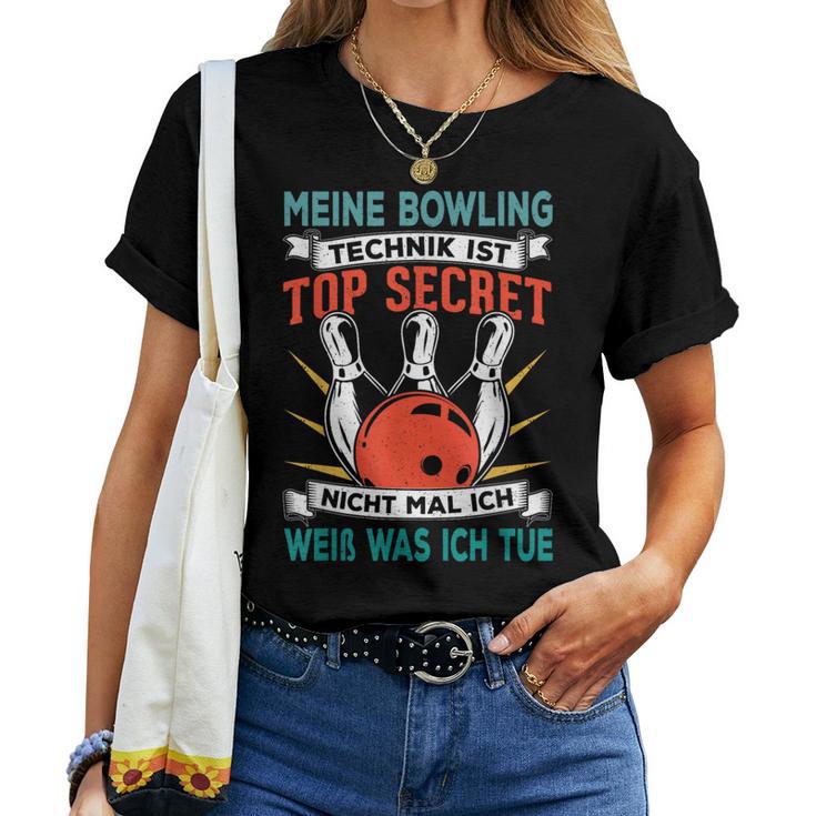 Bowling Ball Bowling Bowling T-shirt Frauen