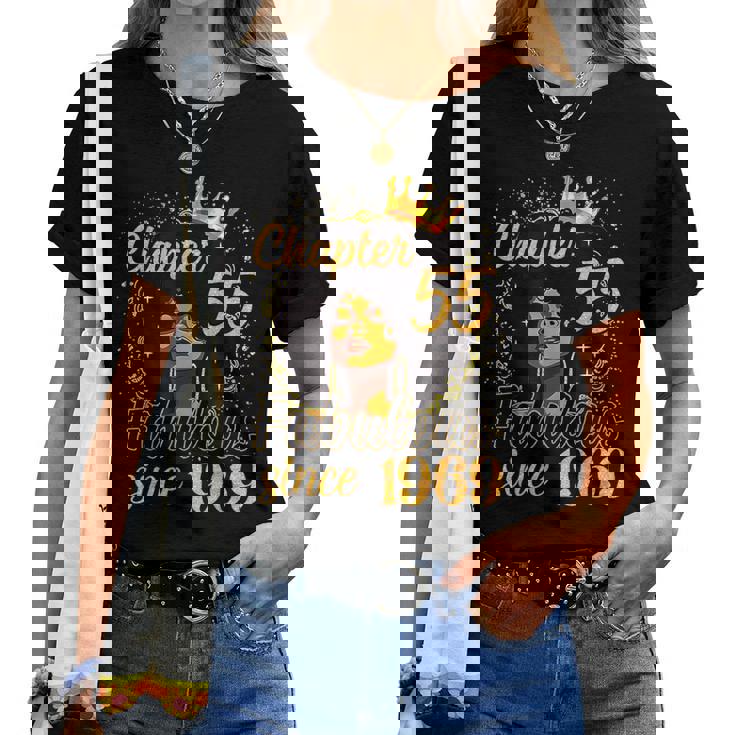 Chapter 55 Fabulous Since 1969 55Th Birthday Melanin Women T-shirt