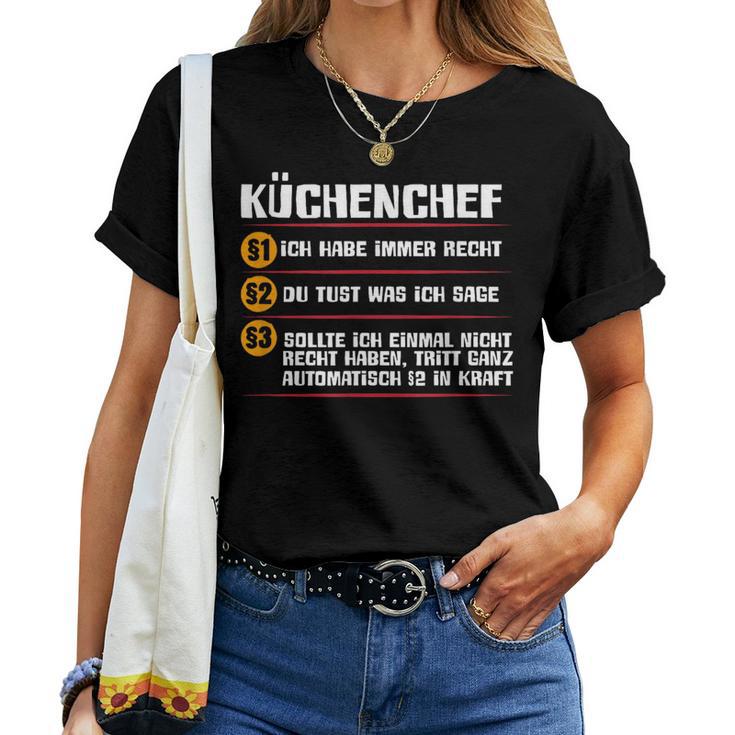 Chef's Kitchen Rules Chef Women's T-shirt Frauen