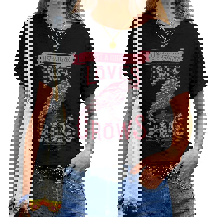 Corbeaux Corneilles intage T-shirt femme