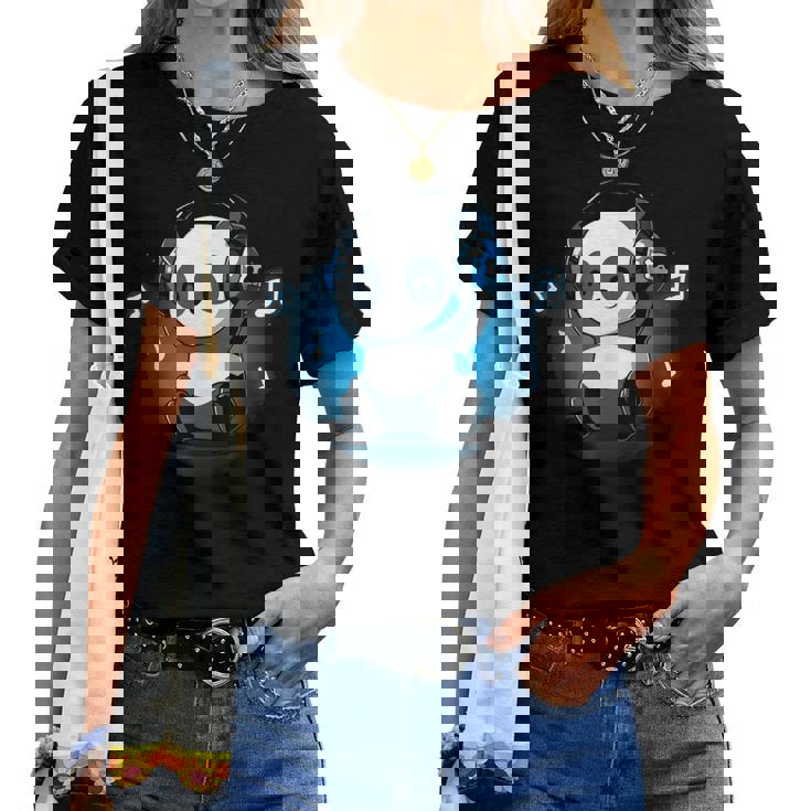 Cuffie Dj Panda Maglietta da donna