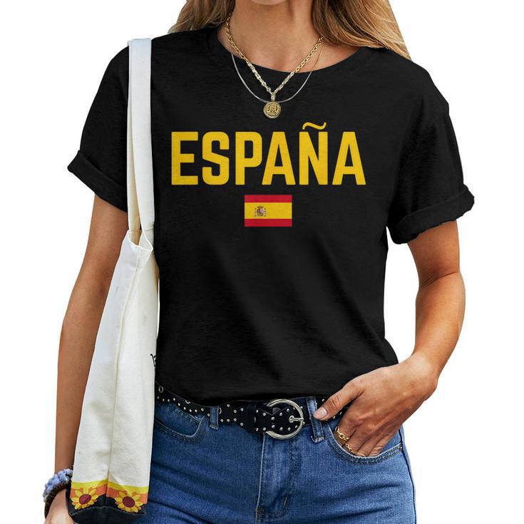 España Spain Flag Women's Children's Spain Red T-shirt Frauen