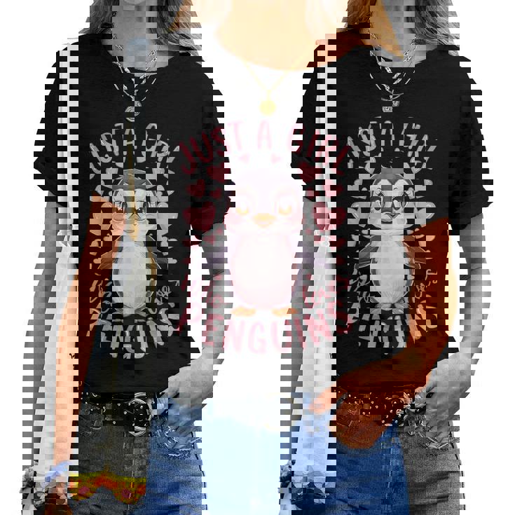 Penguin Animal Just A Girl Who Loves Penguins Women T-shirt