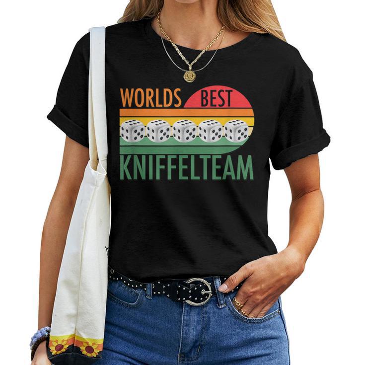 Retro Graphic For Teamintage Kniffel S T-shirt Frauen