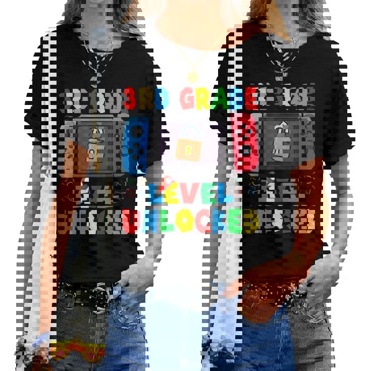Game Gaming 3Rd Grade Level Unlocked First Day Boys Toddlers Women T-shirt