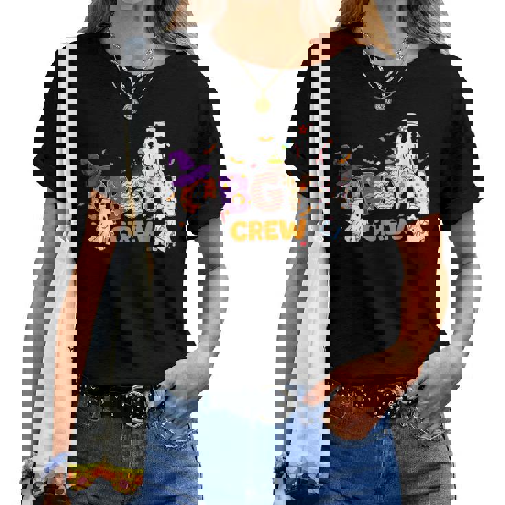 Halloween Obgyn Crew Cute Boo Ghost Nurse Nursing Scrub Women T-shirt