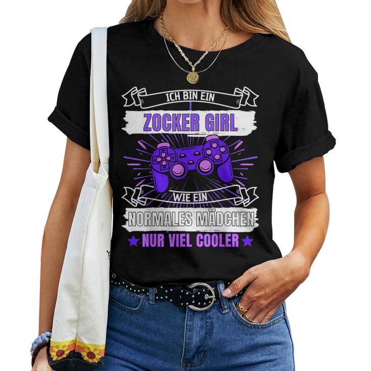 Ich Bin Ein Zocker Girl I'm A Gamer T-shirt Frauen