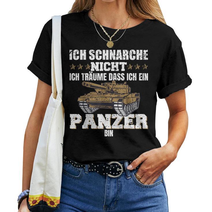 Ich Schnarche Nicht Ich Träumume Dass Ich Ein Panzer Bin S T-shirt Frauen