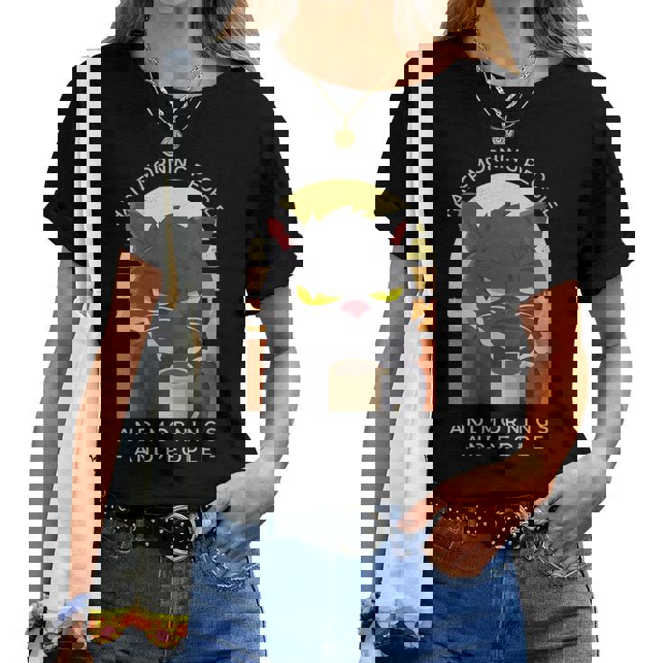 Je Déteste Les Gens Du Matin Et Les Matins Et Les Gens T-shirt femme