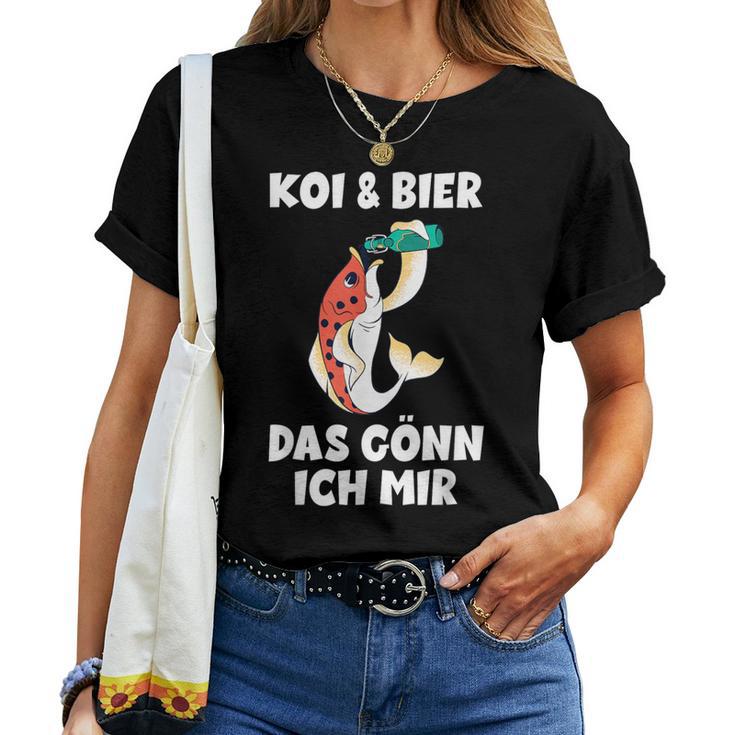 With Koi Carp Garden Pond Koi & Beer Das Gönn Ich Mir T-shirt Frauen