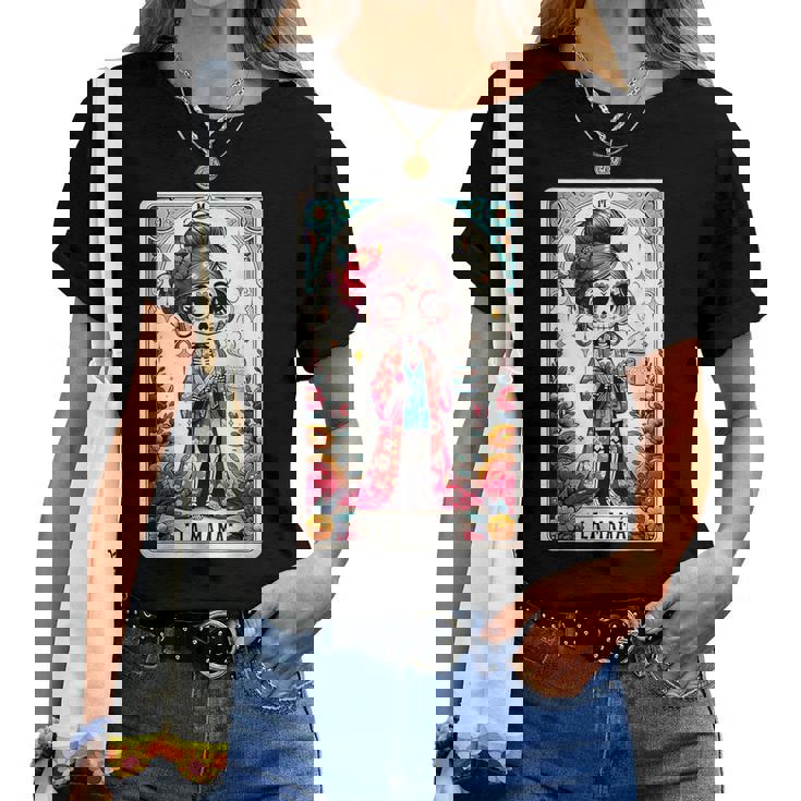 La Mamá Tarot Card Mexican Mom Spanish Women T-shirt