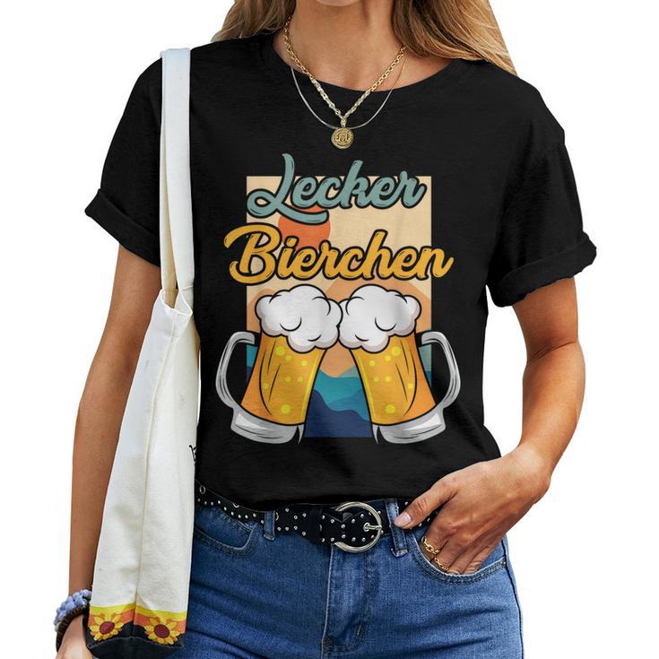 Lecker Bierchen Sauf Beer Drinker T-shirt Frauen