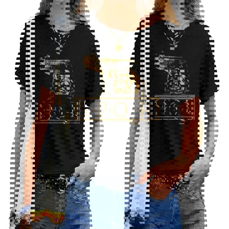 Loba Capitolina Spqr Roma Camiseta de mujer