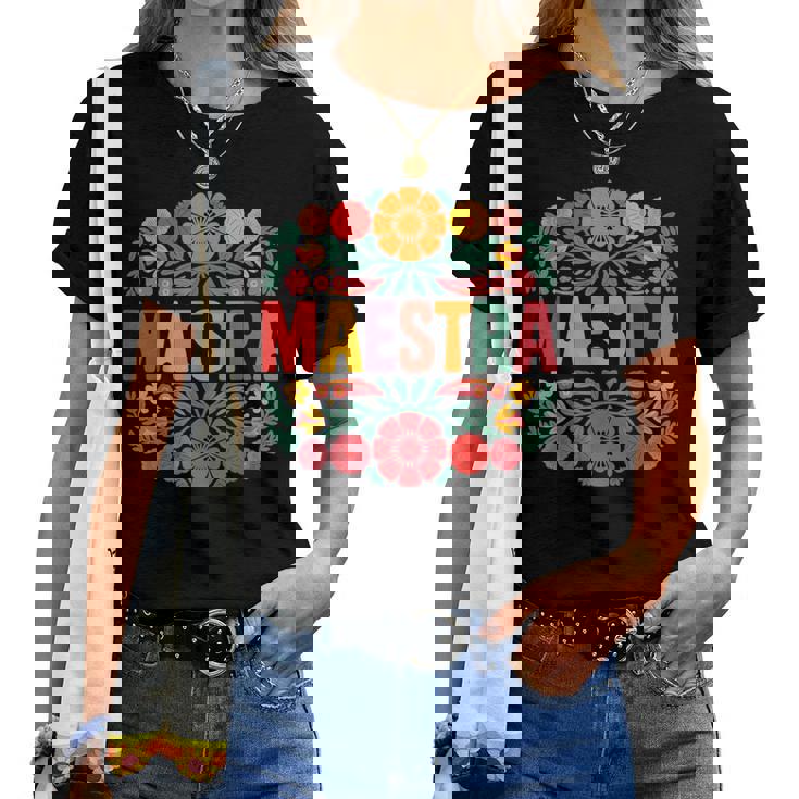 Maestra Spanish Teacher Bilingual Women T-shirt