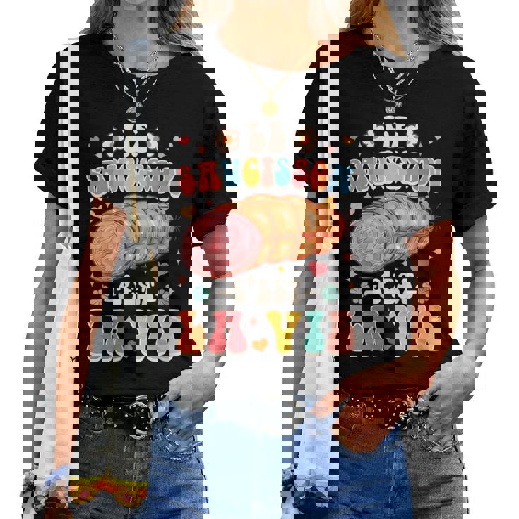 Maman Saucisson Saucisses Drôle Le Saucisson C'est Laie T-shirt femme