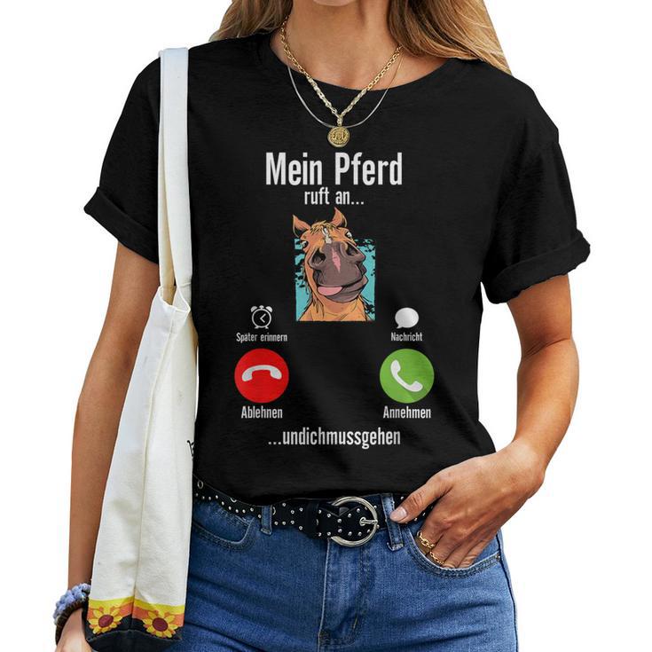 Mein Pferd My Horse S T-shirt Frauen