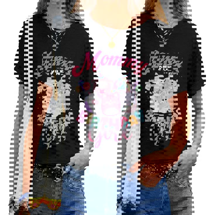 Mommy Of The Birthday Girl Cute Squish Squad Mallow Family Women T-shirt