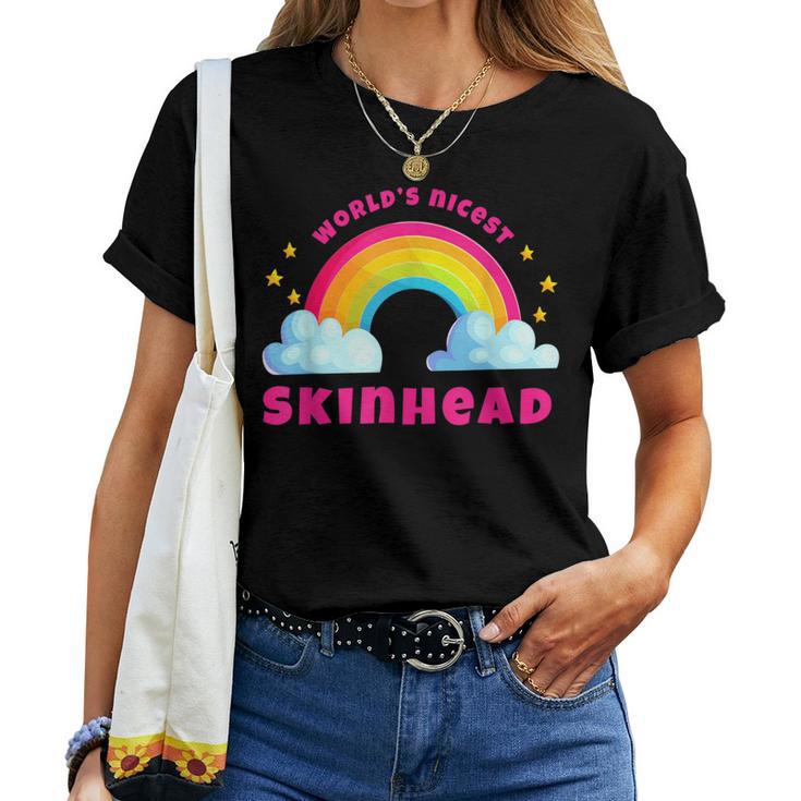 Música De Skinhead Sarcastic Retro Divertida Skinhead Del Mundo Camiseta de mujer