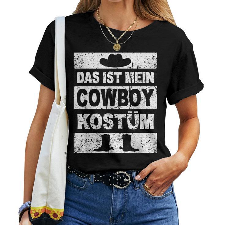 Retro Das Ist Mein Cowboy Kostum Women's Children's Western T-shirt Frauen