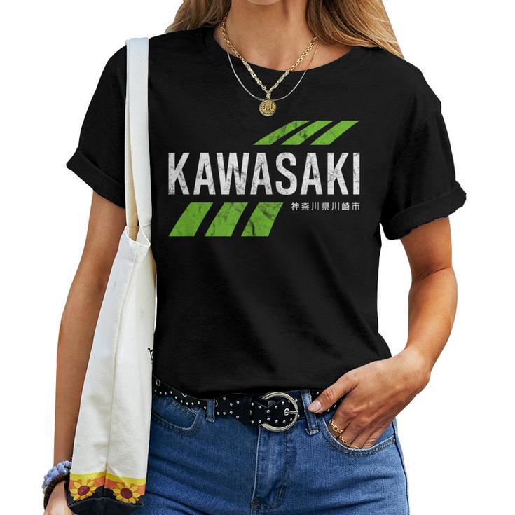 Retrointage Kawasaki Green City For Or Women T-shirt Frauen