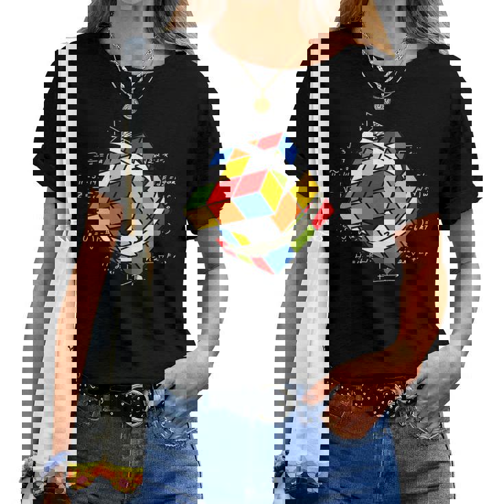 Rubik Cube Magic Cube Cube Rétro Rubiintage Nerd T-shirt femme