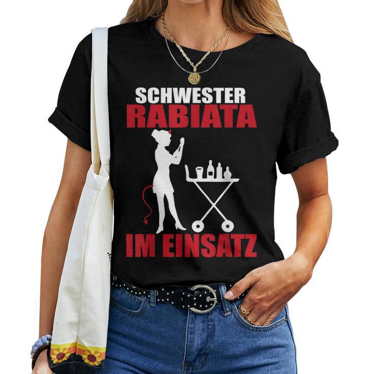 Sister Rabiata In Einatz Nurse T-shirt Frauen