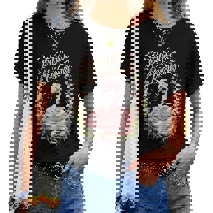 Snakes Cute Just A Girl Who Loves Snakes Women T-shirt