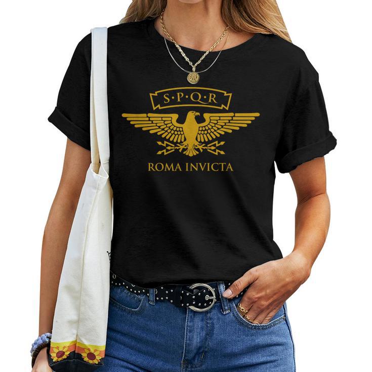Spqr Águila Romana Roma Invicta Camiseta de mujer