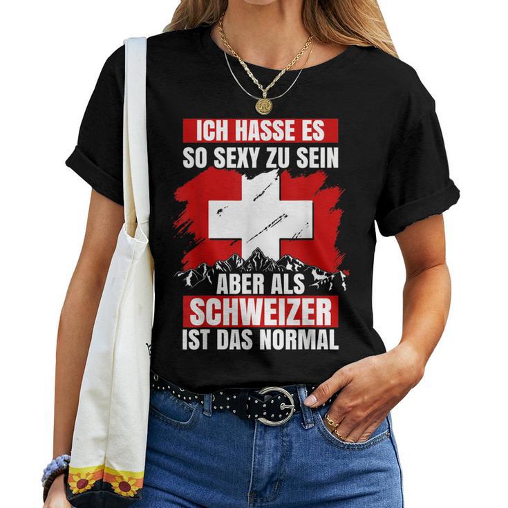 Switzerland Children's Switzerland Swiss Flag Women's T-shirt Frauen