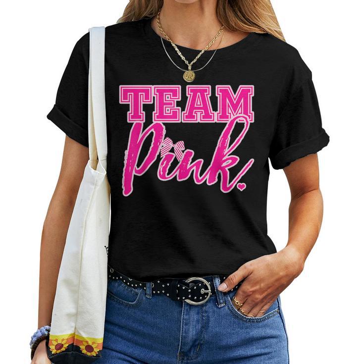 Team Pink Gender Reveal Team For Girls T-shirt Frauen