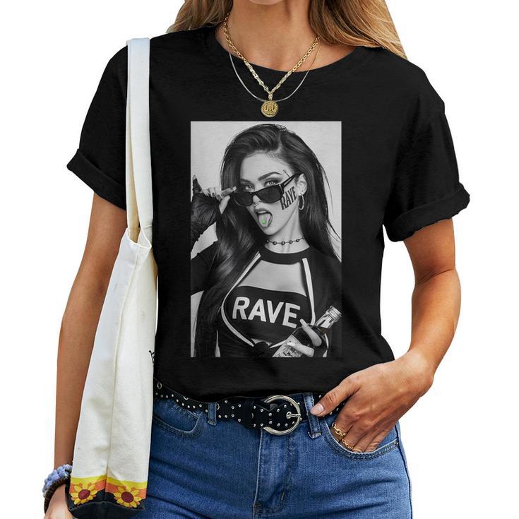 Techno Girl Rave Festival Techno T-shirt Frauen