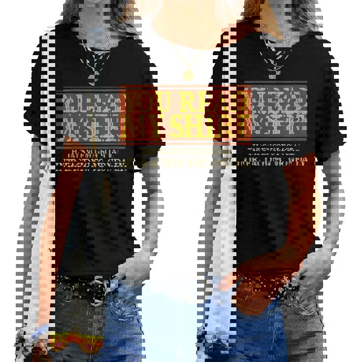 Tu Lis Ma Chemise Ça Suffit D'interaction Sociale Un Jour T-shirt