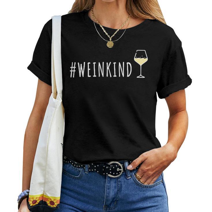 Weinkind Wine Alcohol Drinker Red Wine T-shirt Frauen