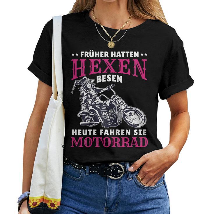 Women's Motorcycle Saying Biker Heute Fahren Sie Motorcycle T-shirt Frauen